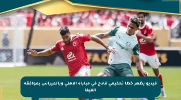 فيديو يظهر خطأ تحكيمي فادح في مباراة الأهلي وبالميراس بموافقة الفيفا